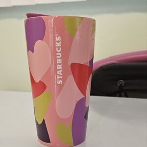 Starbucks Multicolor Heart Tumbler